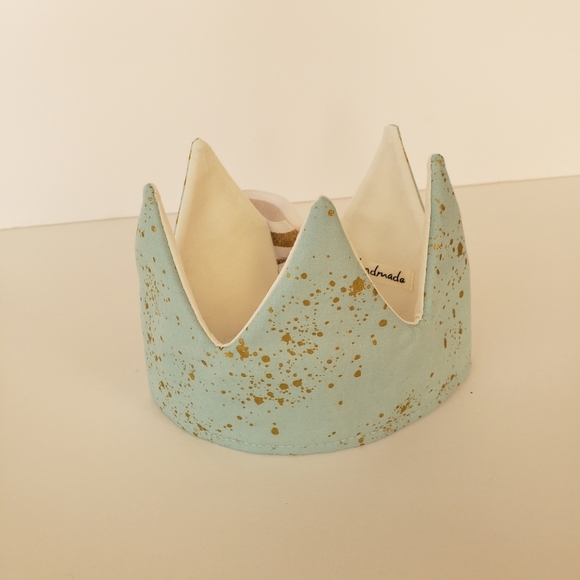 Handmade Other - NEW Handmade Gold Fabric Kids Birthday  Crown